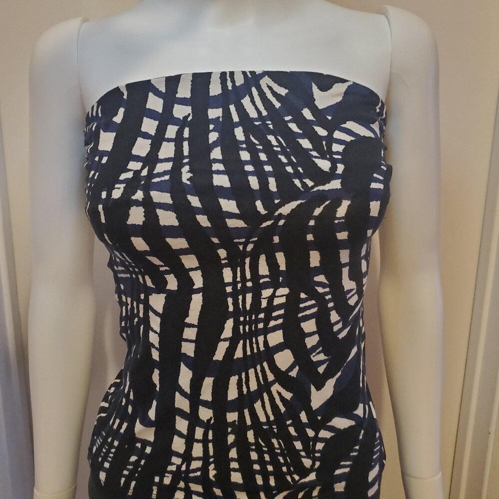 Tube Top with Abstract Design